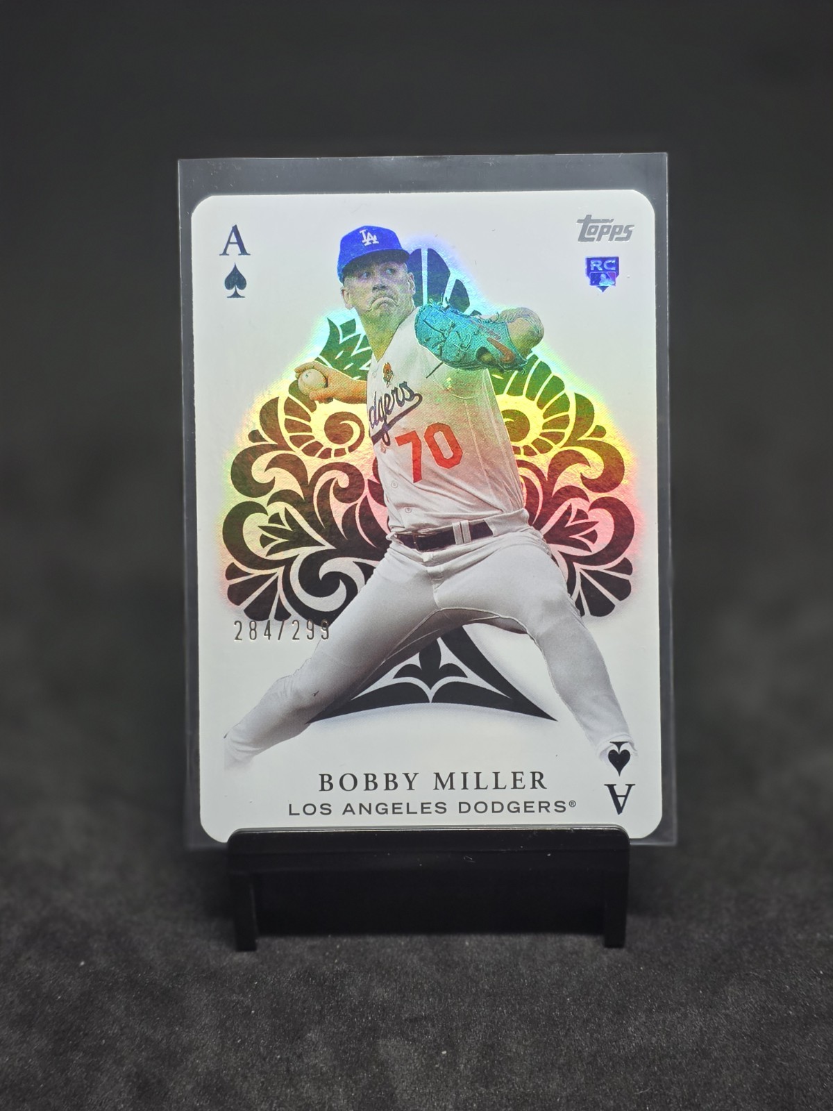 2023 Topps Update Bobby Miller Black All Aces Rookie Card /299 Dodgers 