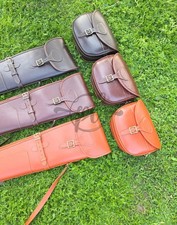 Leather Shotgun Case For Hunters Rifle Case with Cartridge Bag Sling
