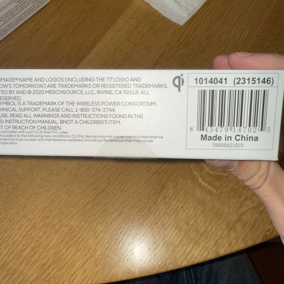 NEW Sharper Image Powerful Together Wireless Charging Pad - White - Image 3 of 3