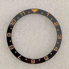 SUB Bezel Mouth Digital Gold Flat Ceramic Outer 38mm Inner 31.5mm Watch Bezel