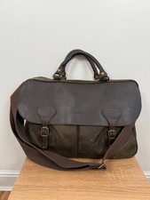 Barbour Tarras Tasche Wachs Baumwolle Leder groß Umhängetasche Messenger Biker Utility