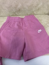 Nike Short Youth Girls M Pink Pockets Logo Embroidered 100 Cotton. New