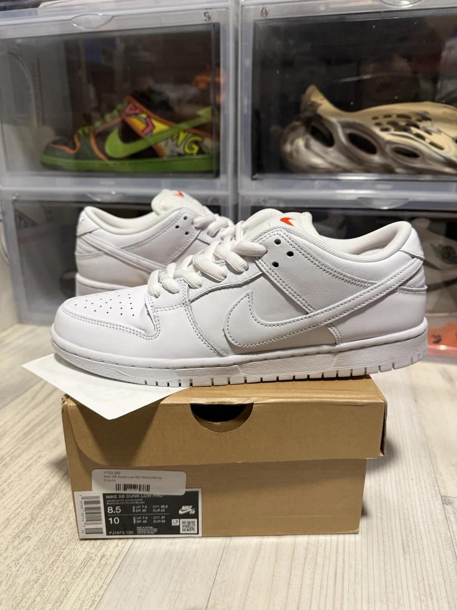Nike Dunk Pro SB Low Triple White | eBay