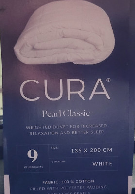 Cura Pearl Classic  Gewichtsoberbett 9kg ,135x200cm