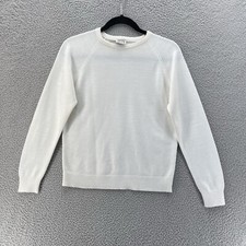 Vintage St Michael Courtelle Sweater Woman Small Cream Britain Made Light Jumper