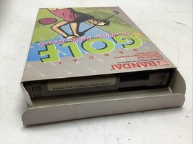 Bandai Golf Challenge Pebble Beach NES Nintendo Cartridge, Box, sleeve Styrofoam