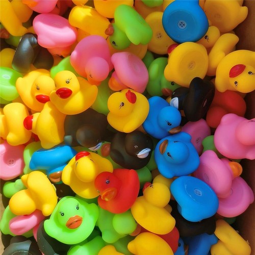 51 Rubber Ducks Bulk Small Color Duckies For Jeep Ducking Cruise Kids Bath Toys - Picture 6 of 11