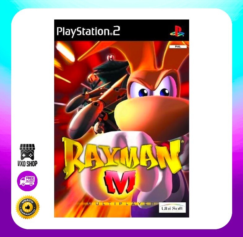 Rayman M PS2 PLAYSTATION 2 Avec Italien Complet Jeu Langue Source Vintage