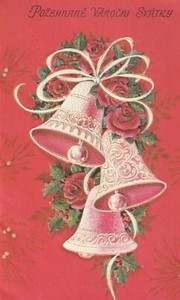 1 ONE Bohemian Christmas Greeting Card Happy New Year