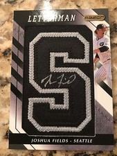JOSHUA JOSH FIELDS 08 Razor Letterman Auto #/5 - Letter S