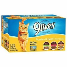 9Lives 132oz. Poultry & Beef Wet Cat Food - Pack of 2 4.06 per gallon