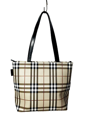 Burberry London Nova Check Coated Canvas Shoulder Tote Bag | eBay