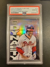 2022 Topps Stadium Club Chrome Dynasty and Destiny Bryce Harper #1A - Pop 4 