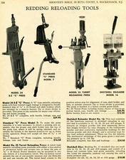 1969 Print Ad of Redding Model 24 EZ, 7 Standard C Press, 25 & 16 Reloading Tool