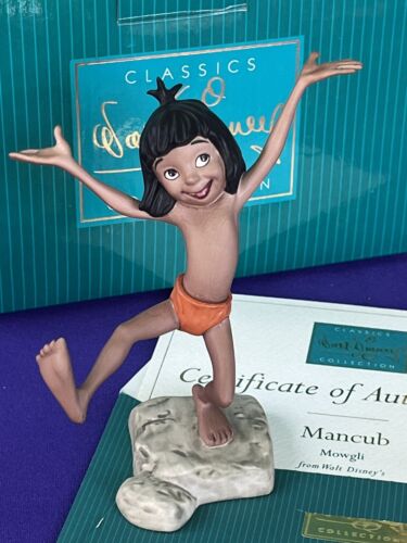 WDCC Walt Disney Classics Collection Jungle Book Mowgli "Mancub" Box & COA - Afbeelding 1 van 20