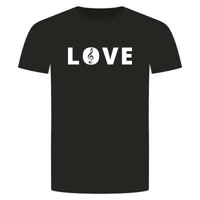 Love Notenschlüssel T-Shirt - Musik Musiker DJ Lied Violine Komponist Klassik