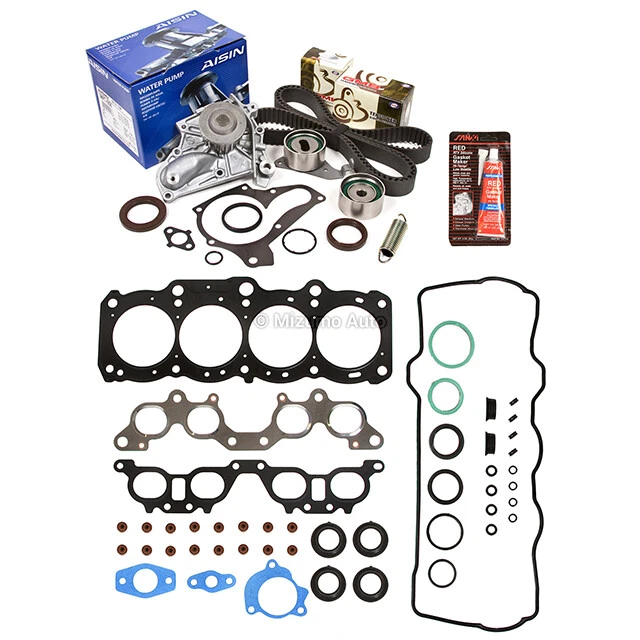 Juego de juntas de culata Kit de correa de distribución AISIN bomba de agua apta para 97-01 Toyota 2.2 5SFE Foto 2 de 4