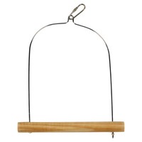 Duvo+ Vogelschaukel Holz FüR Kleine Und MittelgroßE VöGel, Haken Inklusive