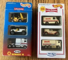 VINTAGE 90s HOT WHEELS MCKEE LITTLE DEBBIE 3 PACKS 1:64 Scale Diecast
