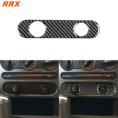 Real Carbon Fiber Control Cigarette Lighter Panel Cover For Ford F150 FX4  04-08