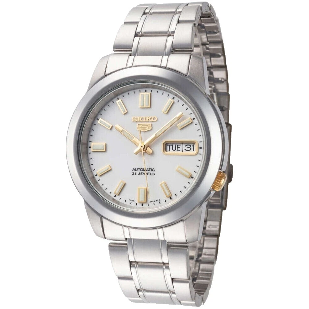 Dial de 12 horas Seiko 5 Relojes de pulsera