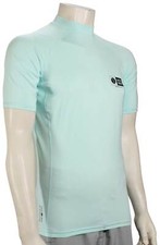 Salty Crew Shelter SS Rash Guard - Sea Foam - New