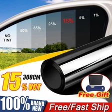 300CM Uncut Roll Window Tint Film 15% VLT 20" x 10ft Feet Car Home Office Glass