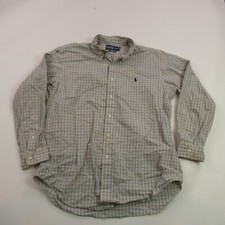 Ralph Lauren Shirt Mens Large Long Sleeve Collar 16 32/33 Regular Fit Button Up