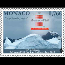 monaco 2015 Monacophil polar philately ice glacier philatelie polaire 1v mnh **
