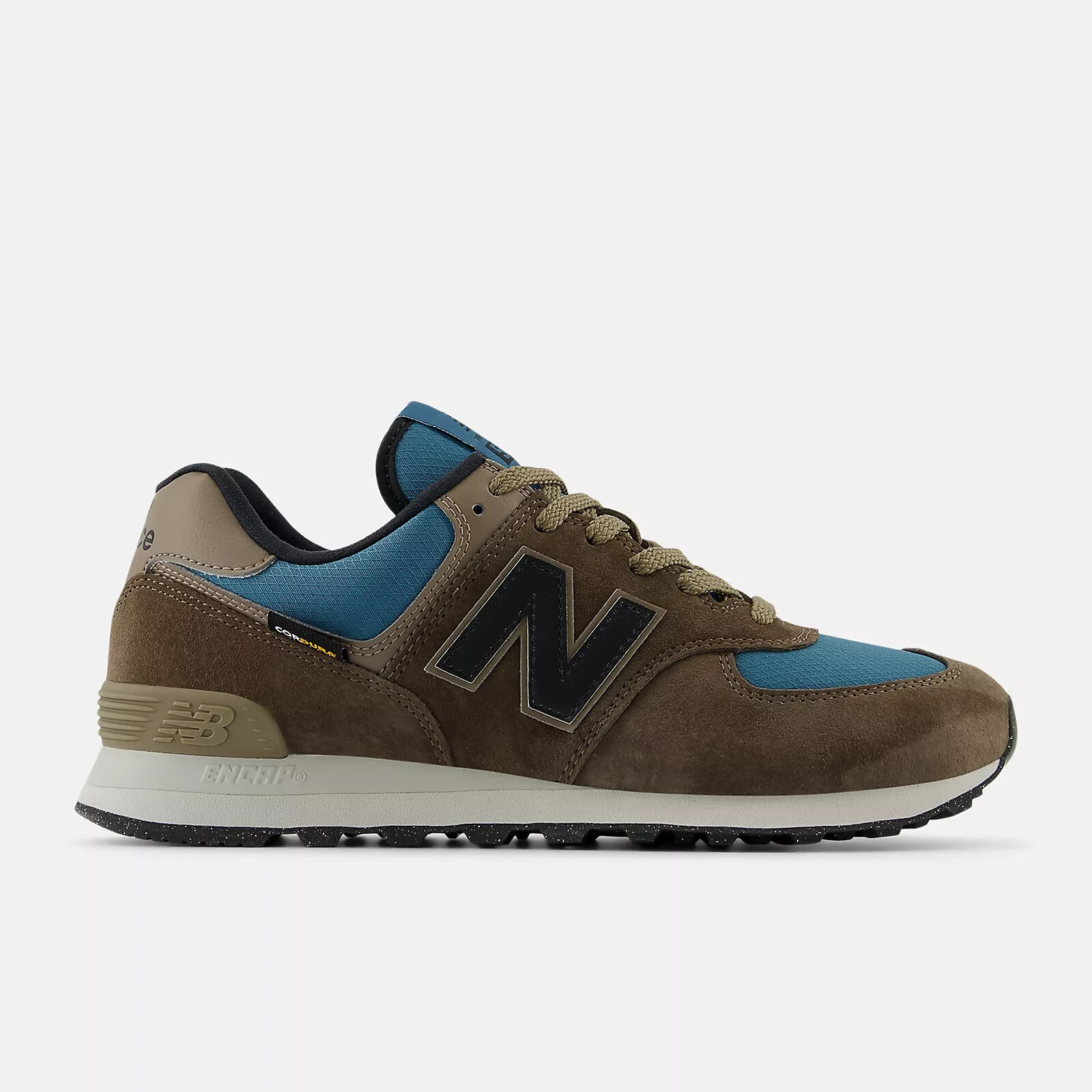 New Balance Unisex 574 Shoes in Brown and Blue