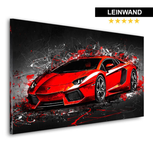Wall picture Lambo Aventador on canvas abstract car pictures wall decoration modern-
