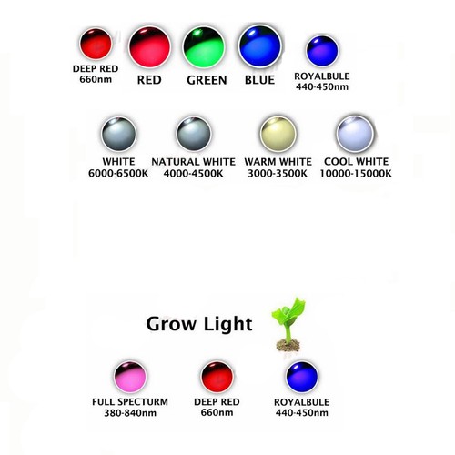 High Power 1W 3W 5W White Red Green Blue Light Beads LED Bulb 20mm Star Base - Picture 5 of 36