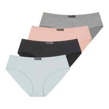 4-PACK PUMA Women s Microfiber Seamless Bikini, size L or XL