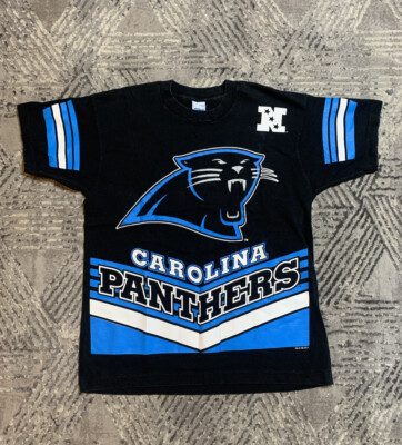 Salem Vintage Carolina Panthers All Over Shirt - Black | Size: L
