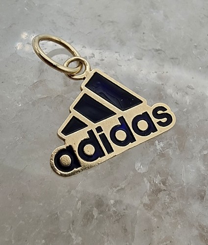 10k .417 Gold Adidas 10k Logo 5/8 Zoll Anhänger Au 24181 - Bild 3 von 7