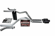 Ford F150 21-25 2.5 Dual Exhaust Kits Flowmaster Super 10 Black Tip Corner
