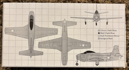 Pegasus 1/72 USN North American FJ-1 Fury Jet Fighter Model KIt - Sealed Parts - Picture 4 of 6