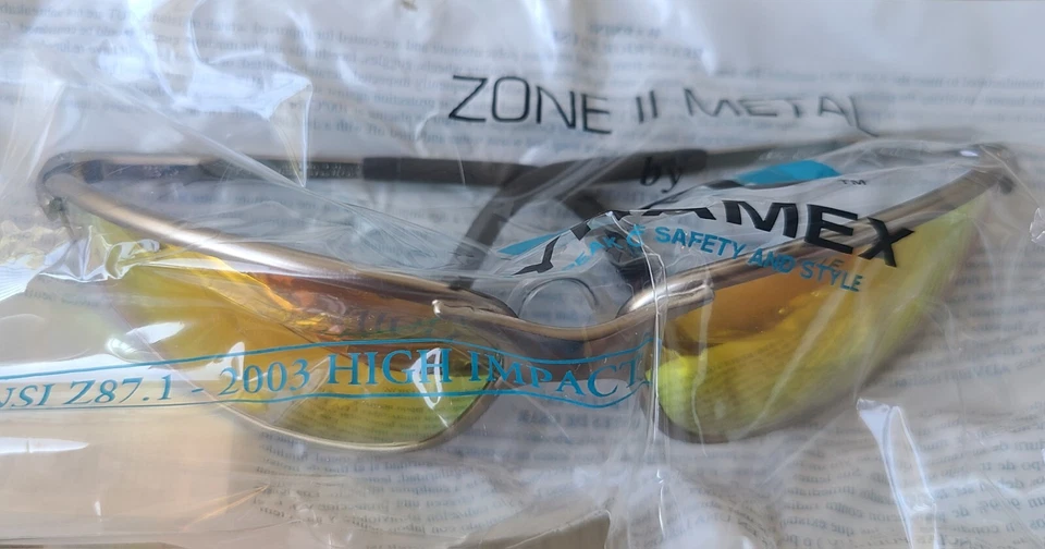 Marco de metal Zone II con lentes espejadas grises y naranjas Foto 4 de 4