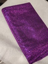 Purple Confetti Dot Sequin Fabric 1 Yard UNCUT