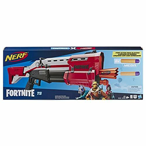 Nerf Fortnite TS Blaster -- Pump Action Dart Blaster, 8 Official Nerf Mega Fortn - Picture 1 of 3