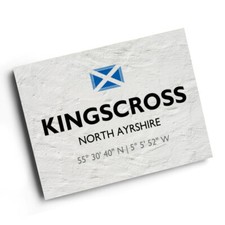 A4 PRINT - Kingscross, North Ayrshire, Scotland - Lat/Long NS0428