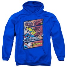 SUPERMAN VS ZOD Licensed Adult Hooded Sweatshirt Hoodie SM-3XL
