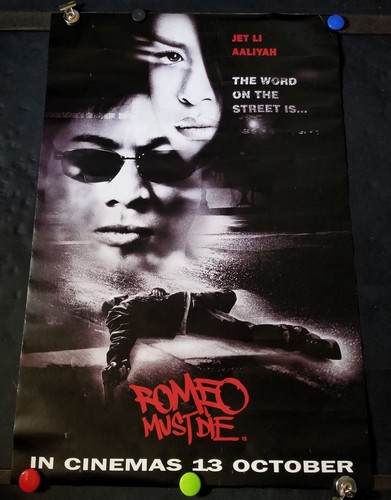 Romeo Must Die Poster Jet Li - Aaliyah Approx 20"x 30" Martial Arts - Picture 2 of 8