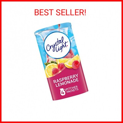 Crystal Light Raspberry Lemonade Drink Mix (4 Pitcher Packets)