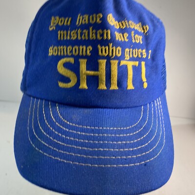 Vtg 80 s   YOU HAVE OBVIOUSLY MISTAKEN ME FOR SOMEONE   Snapback Cap Hat