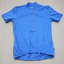 Aero Tech Designs 1/2 Zip Blue Leisure Bike Cycling Jersey Sz XL 3 Back Pockets