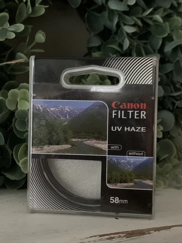 BRAND NEW Sealed Package CANON Filter UV HAZE 58MM HARD TO FIND  ❤️tb - Image 2 of 3