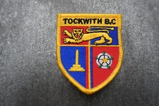 Tockwith Bowls Club Woven Cloth Patch Badge (L42S)