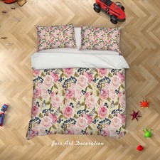 3D Floral Butterfly Art Pattern Quilt Cover Set Duvet Cover Bedding Pillowcases