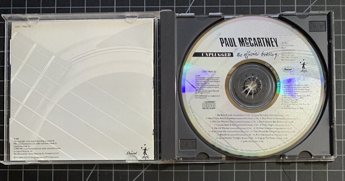 Paul McCartney Unplugged CD ORIGINAL USA PRESS! NUMBERED